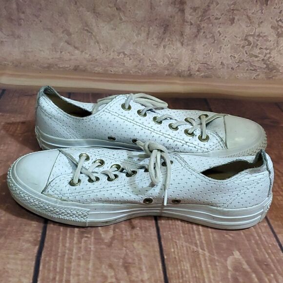 CONVERSE ALL STAR Perforated Leather Chucks - Picture 3 of 7